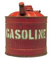 Gasoline vapors are commonly inhaled through the "neck" of the gas can.