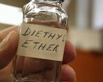 Diethyl ether is a clear, volatile liquid at room temperatures.